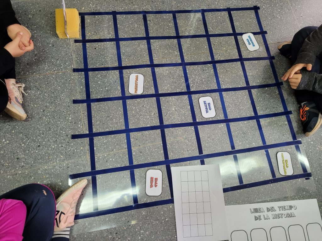 Tablero en el suelo