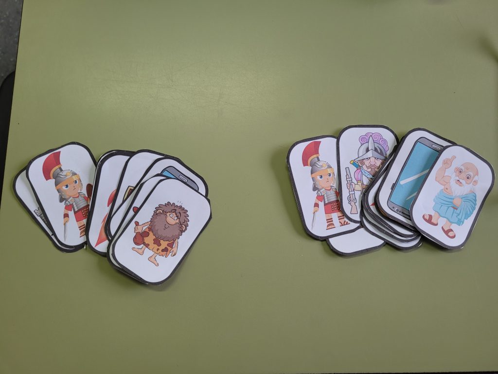Baraja de imágenes para el juego
