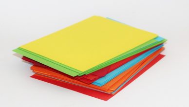 tarjetas de colores