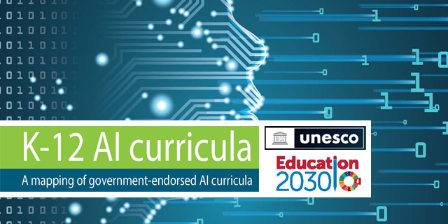 Portada informe K-12 AI Curricula · A mapping of govermment-endorsed AI curricula