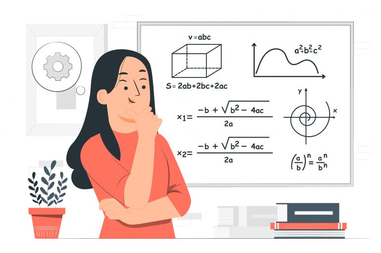 Mujer matemática, grafismo