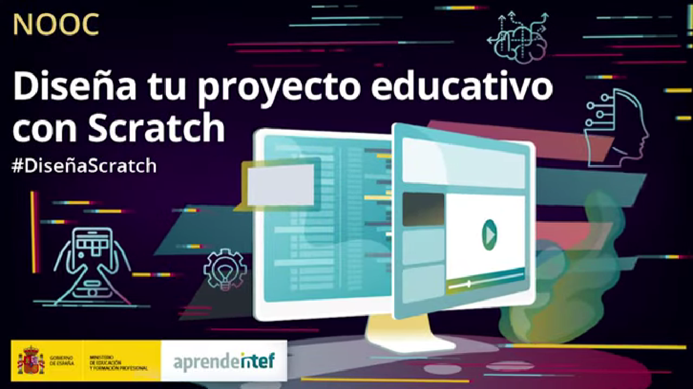 Banner NOOC: Diseña tu proyecto educativo con Scratch (3ª Edición) INTEF