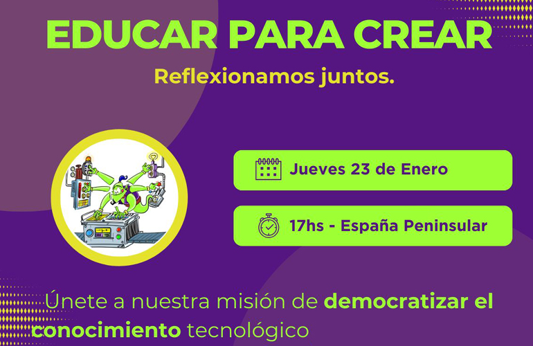 Grafismo de Educar para crear