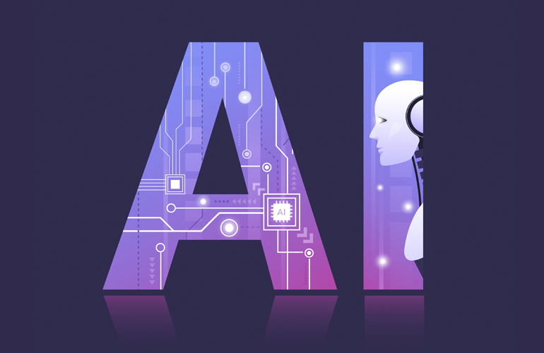 Ilustración con letras IA