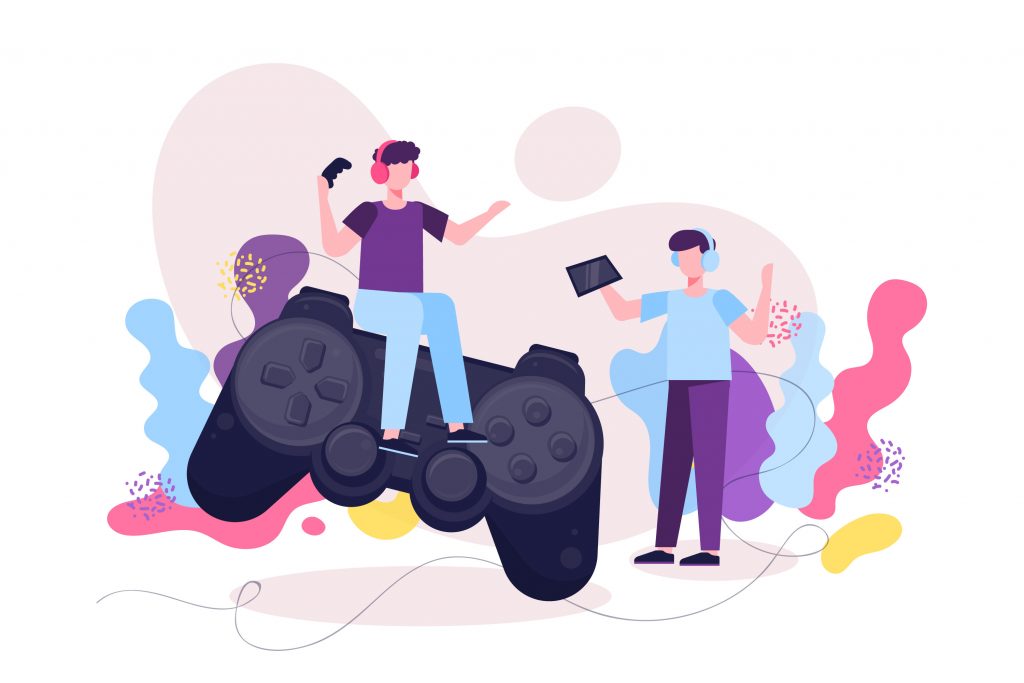 Ilustración sobre videojuegos