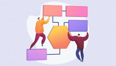 Grafismo para la portada de la propuesta educativa: ordenador ordenado