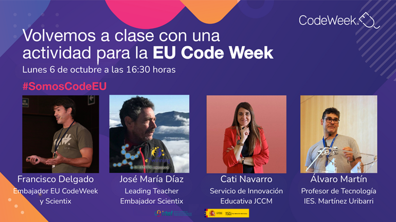 Tertulia online sobre pensamiento computacional, programación y robótica