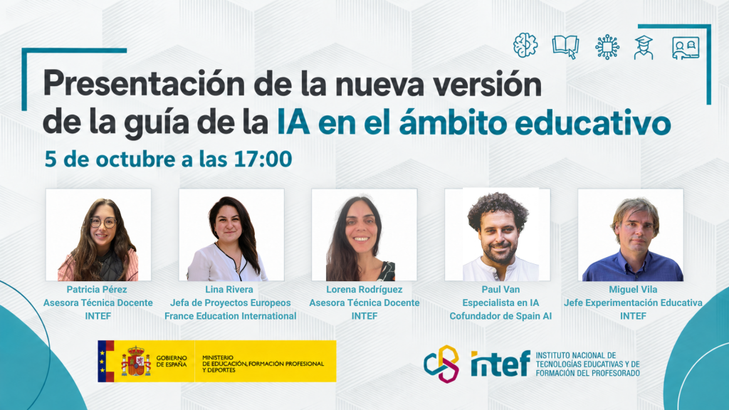 Banner evento en directo 5 de octubre de presentación de la guía.